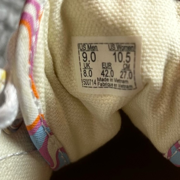 Vans Women's Swirl Pattern Sneakers - Orange, Cream, and Purple - Picture 4 of 4